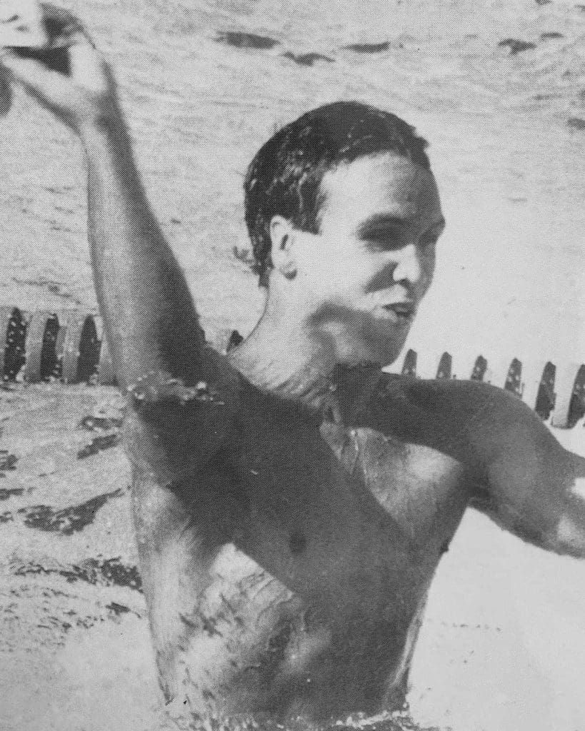 Glenn Buchanan in the Olympics pool